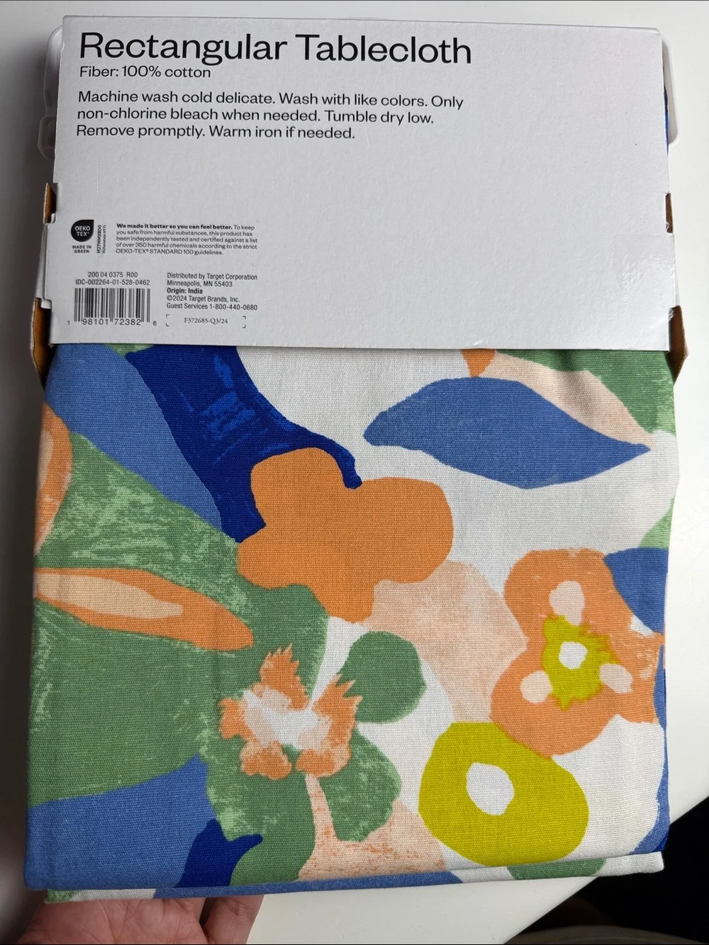 Room Essentials Floral lRectangular Tablecloth 60